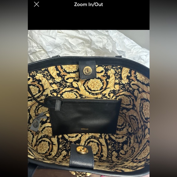 AUTHENTIC Versace La Medusa Leather Tote - Picture 8 of 11